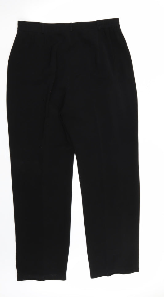 Gerry Weber Womens Black Trousers Size 18 L32 in