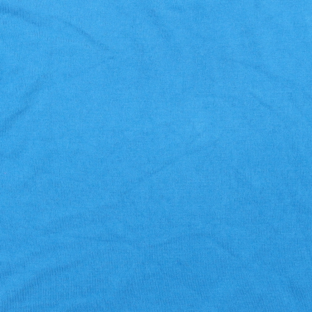 Brand and care label for Vida Vi women’s blue jumper, size XL