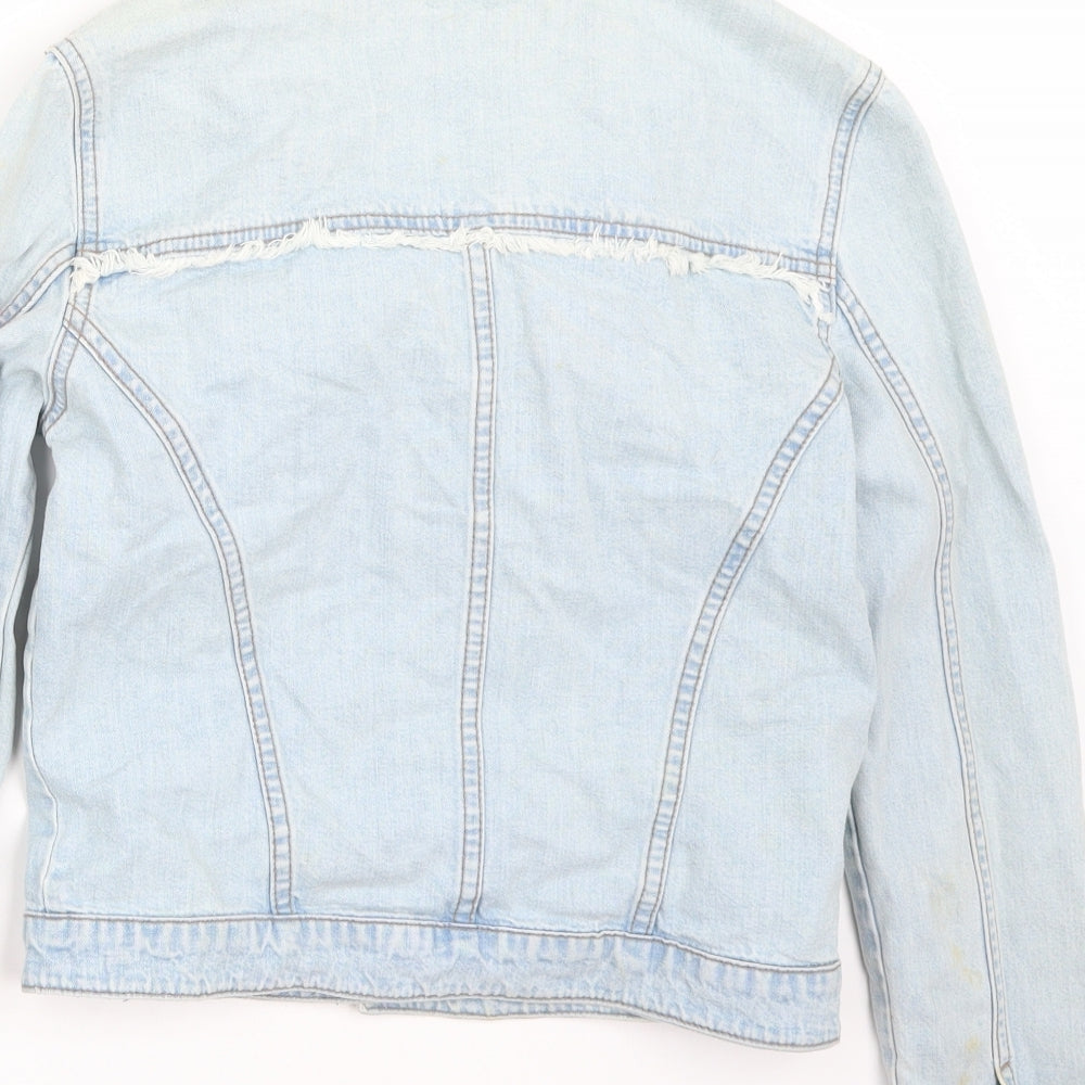Riverisland Womens Blue Jacket Coat Size 8