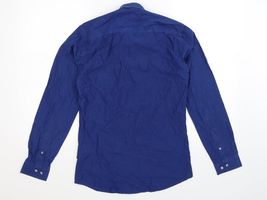 Albion Road Boys Blue Basic Button-Up Size 14 Years