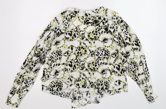 Topshop Womens White Basic Blouse Size 10