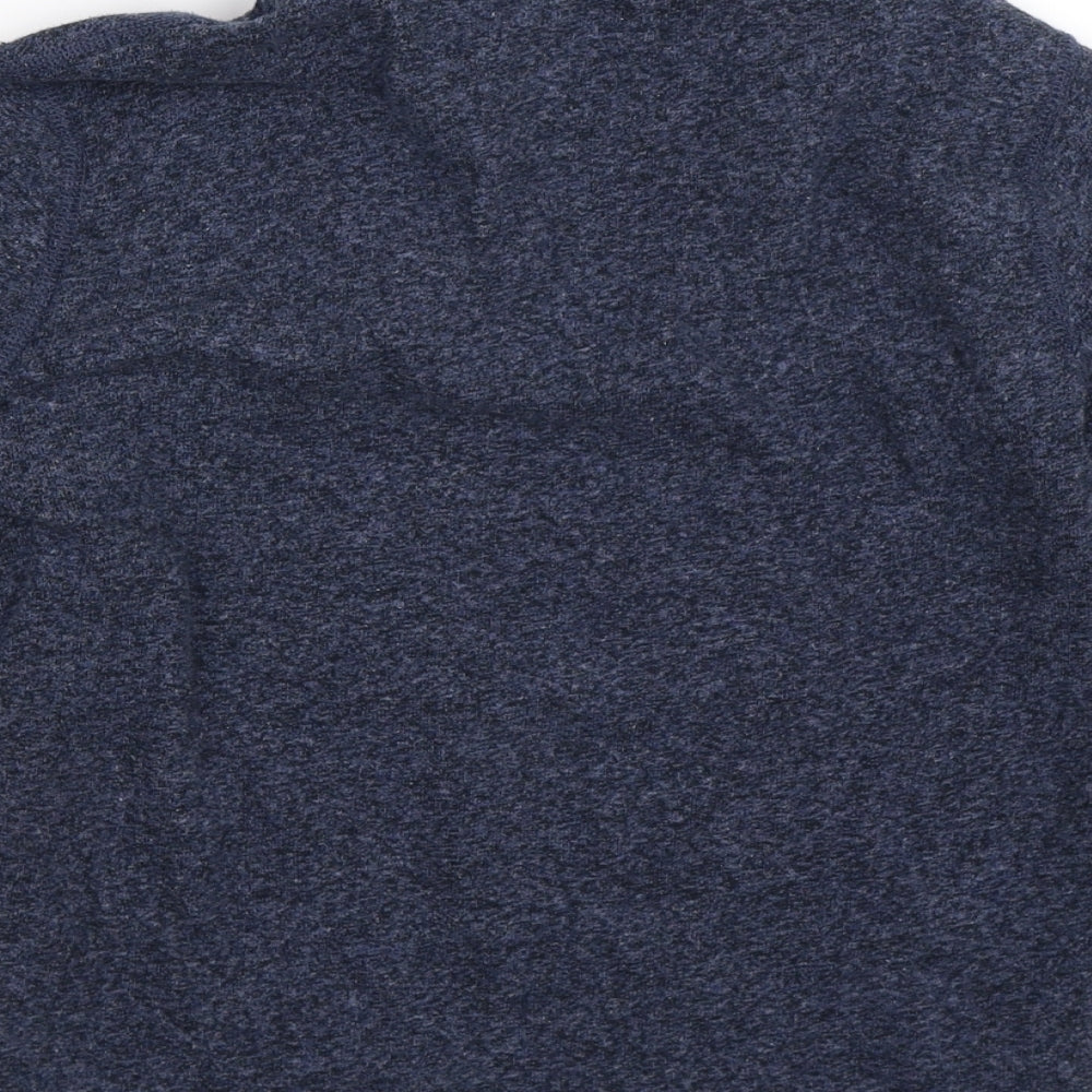 Brand and care label for J.Crew Crewcuts women’s blue knit jumper, size UK 12