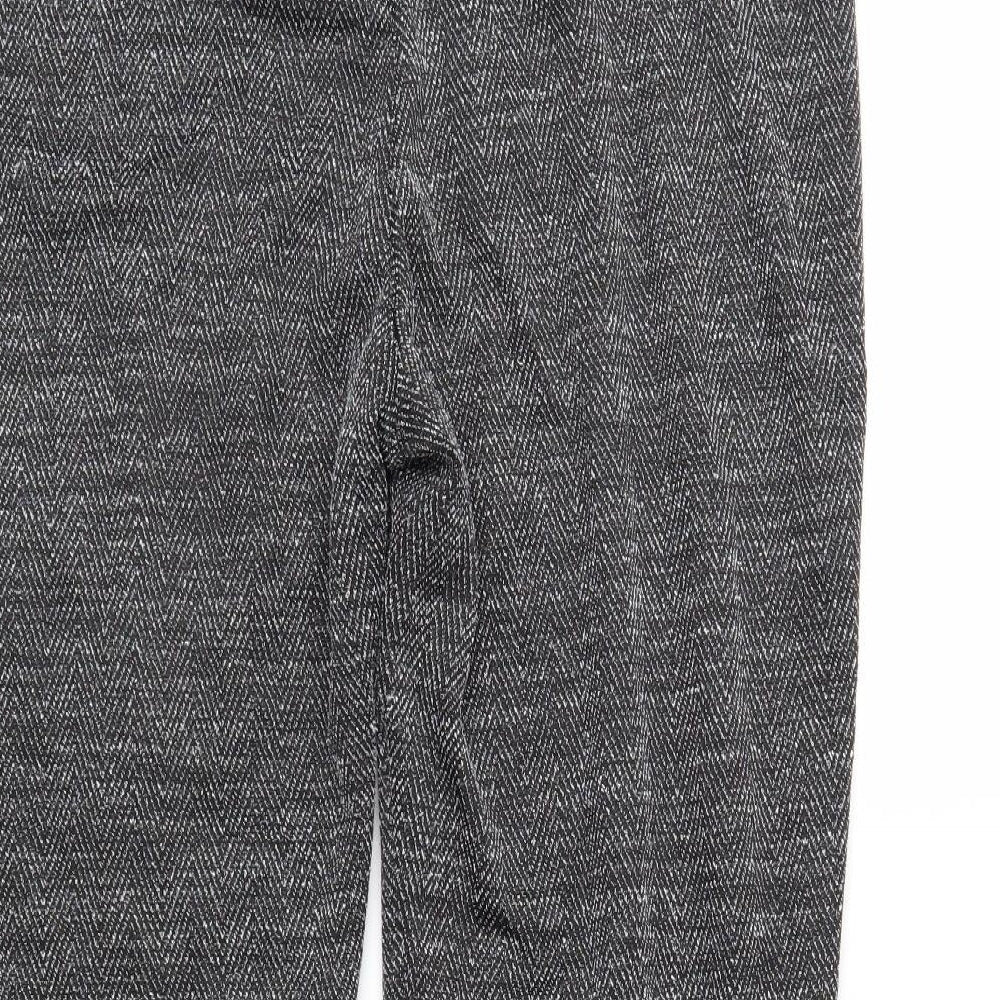 Brand and care label for Classics women’s grey herringbone trousers, size UK 16, 23-inch leg