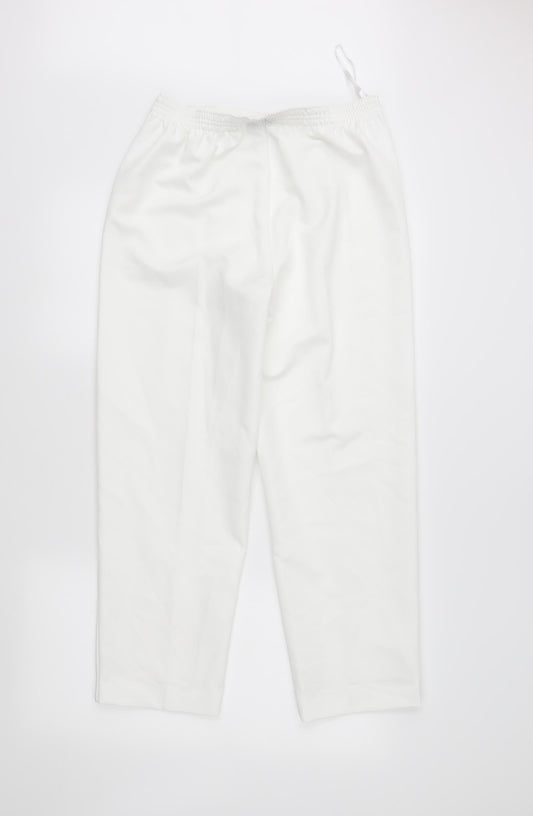BM Womens White Trousers Size 10 L27 in