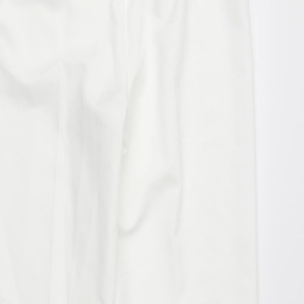 BM Womens White Trousers Size 10 L27 in