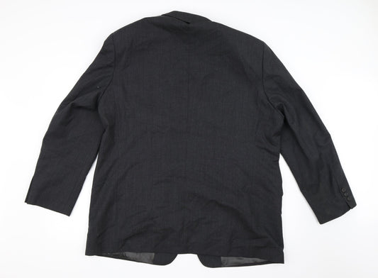 Marks and Spencer Mens Grey Rayon Jacket Suit Jacket Size 46