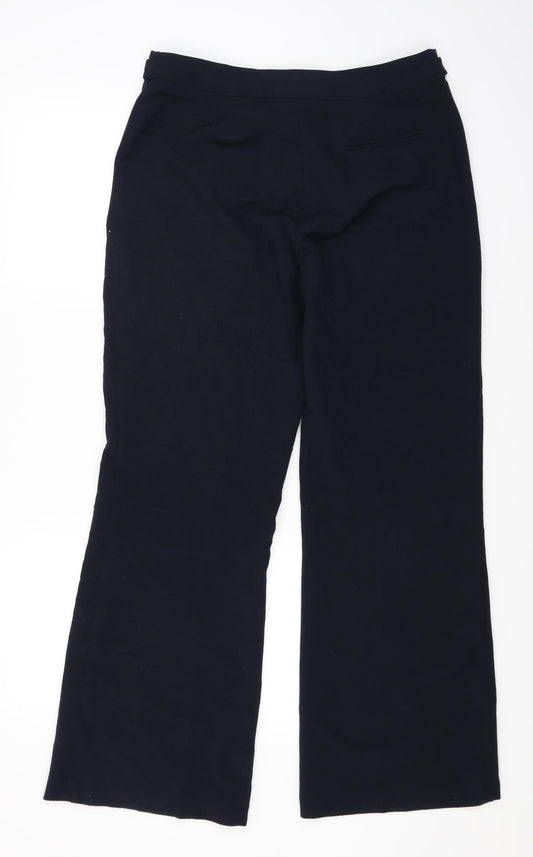 Debenhams Womens Blue Trouser Suit Suit Trousers Size 12 L28 in - Navy