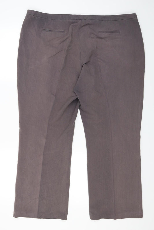 BHS Womens Grey Trouser Suit Suit Trousers Size 20 L28 in