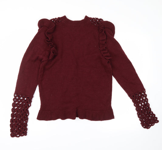 Very Womens Red Pullover Jumper Size 14