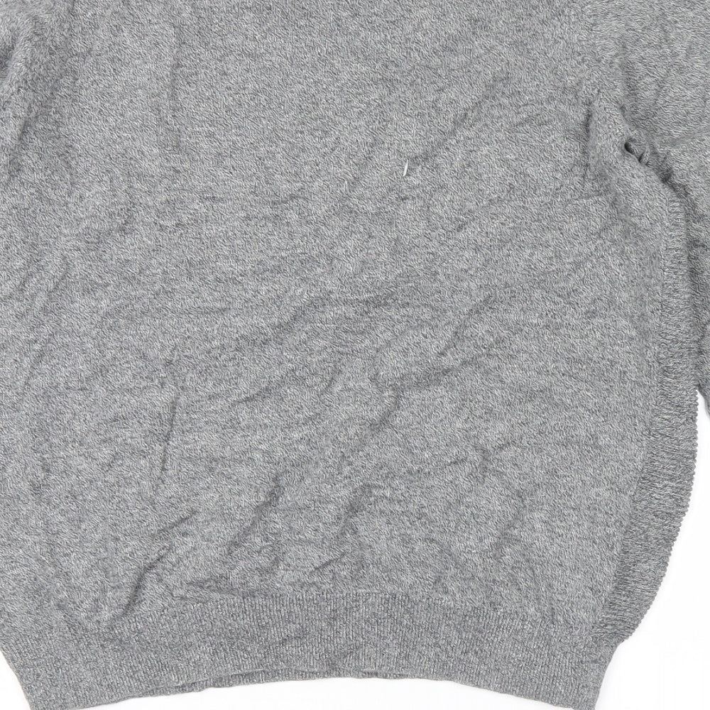Brand and care label for George men’s grey jumper, size M