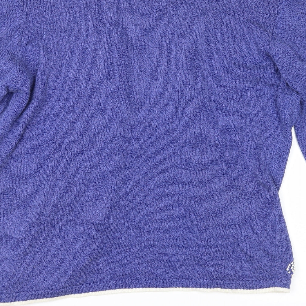 Country Casuals Womens Purple Cardigan Jumper Size M