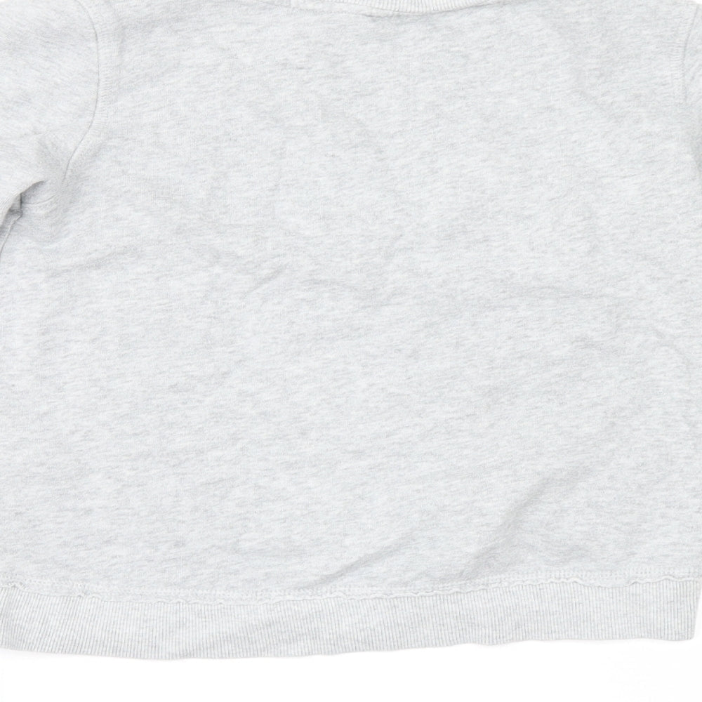 H&M Girls Grey Pullover Sweatshirt Size 10-11 Years - snowflakes