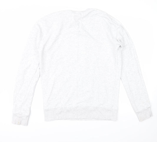 Cedar Wood State Mens Grey Henley Sweatshirt Size M - brazil