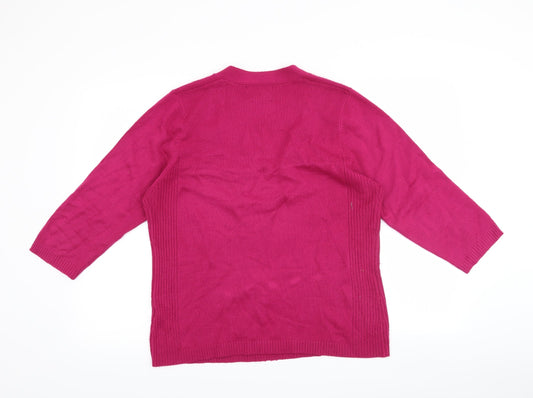 ALEXARA Womens Orange Pullover Jumper Size XL