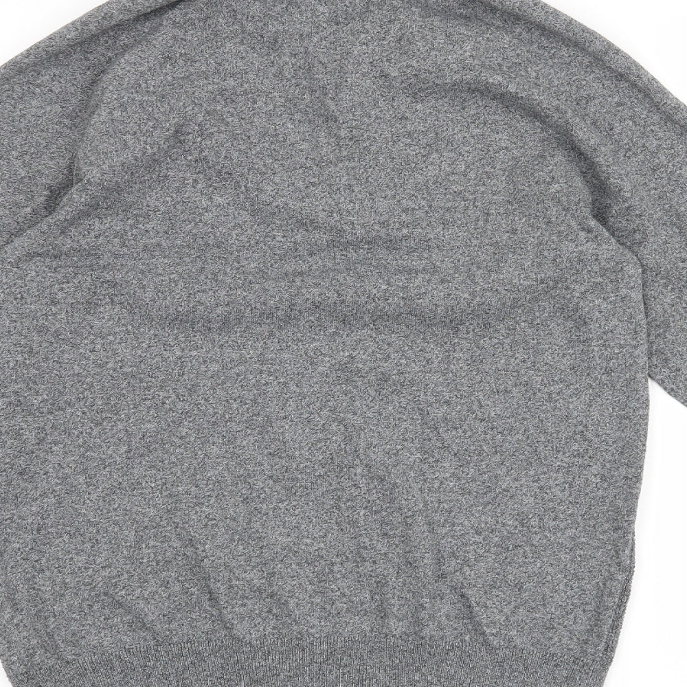 Brand and care label for F&F men’s grey jumper, size S