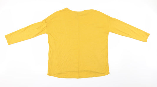 New Look Womens Yellow Basic Blouse Size 10