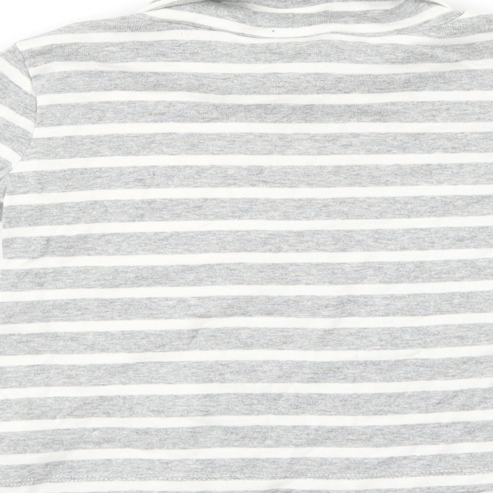 Gap Girls Grey Striped Pullover Jumper Size 3 Years
