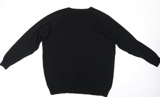 Cameron Mens Black Pullover Jumper Size 2XL