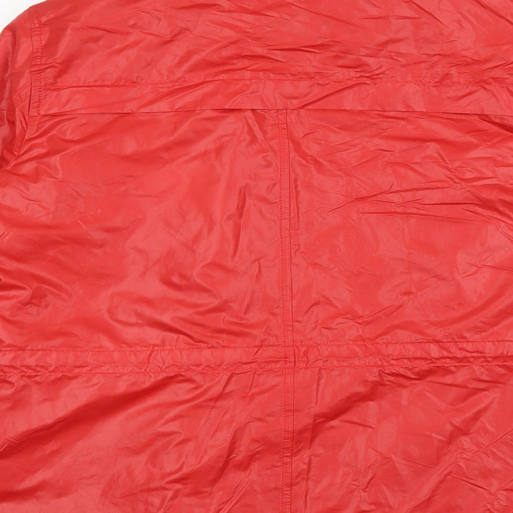 Marks and Spencer Womens Red Windbreaker Coat Size 12