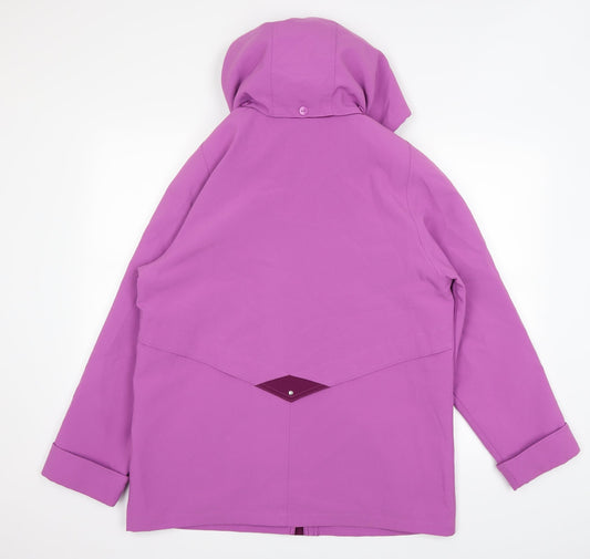 Finesse Womens Purple Jacket Coat Size 14