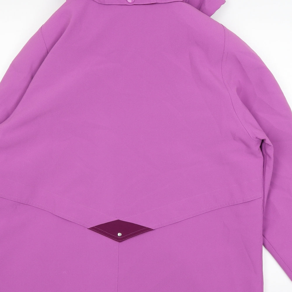Finesse Womens Purple Jacket Coat Size 14