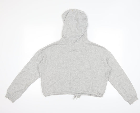 H&M Girls Grey Pullover Hoodie Size 14 Years