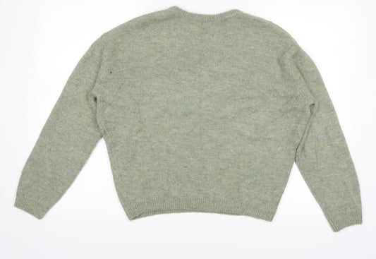 H&M Girls Grey Pullover Jumper Size 13 Years