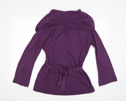 Klass Womens Purple Pullover Jumper Size L