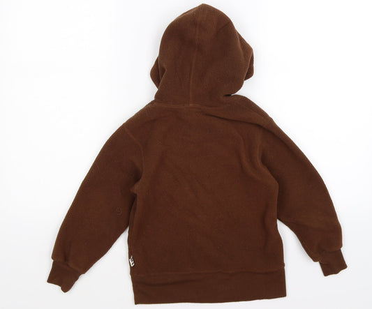 GGS Kids Boys Brown Rayon Full Zip Hoodie Size 2 Years - Canada