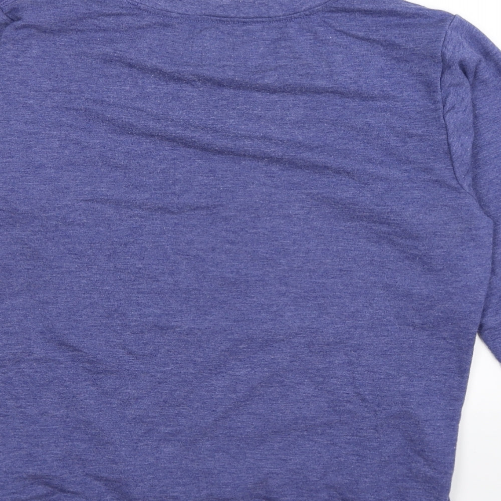 Anvil Womens Purple Jersey Pullover Sweatshirt Size M