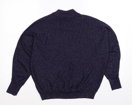 Marks and Spencer Womens Blue Knit Pullover Jumper Size M