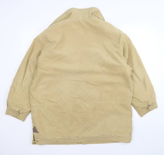 beketex Womens Beige Velour Pea Coat Coat Size 14 - faux suede