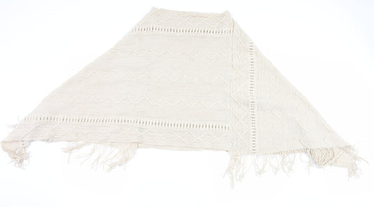 Preworn Womens Beige Jacket Poncho One Size