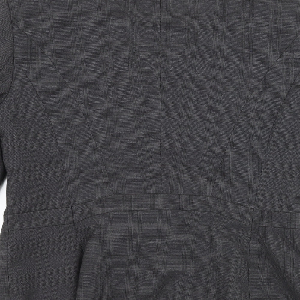 Brand and care label for Next women’s grey jacket suit jacket, size UK 12