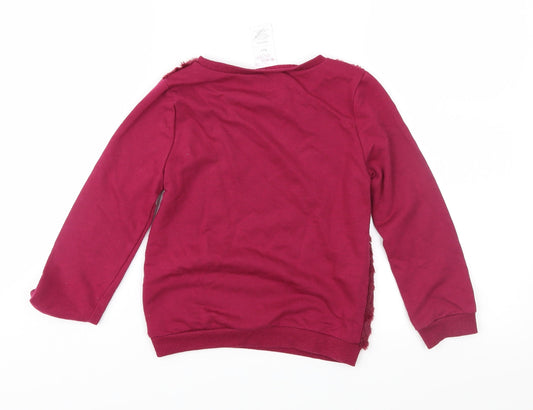 E-vie Girls Purple Pullover Sweatshirt Size 6 Years