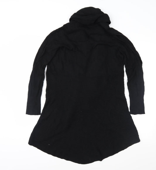 BHS Womens Black Knit Cardigan Jumper Size 14