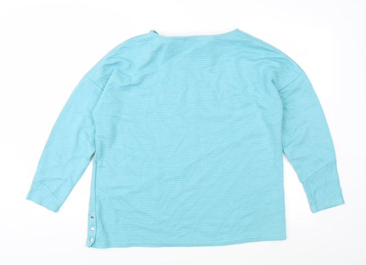 Bonmarché Womens Blue Knit Pullover Jumper Size 14