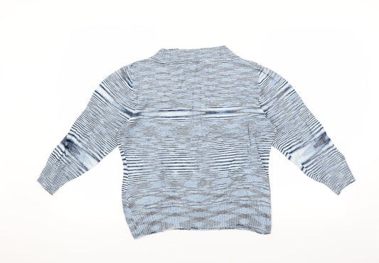 Klass Womens Blue Pullover Jumper Size L