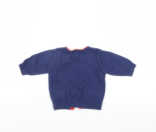 NEXT Girls Blue Cardigan Jumper Size 0-3 Months