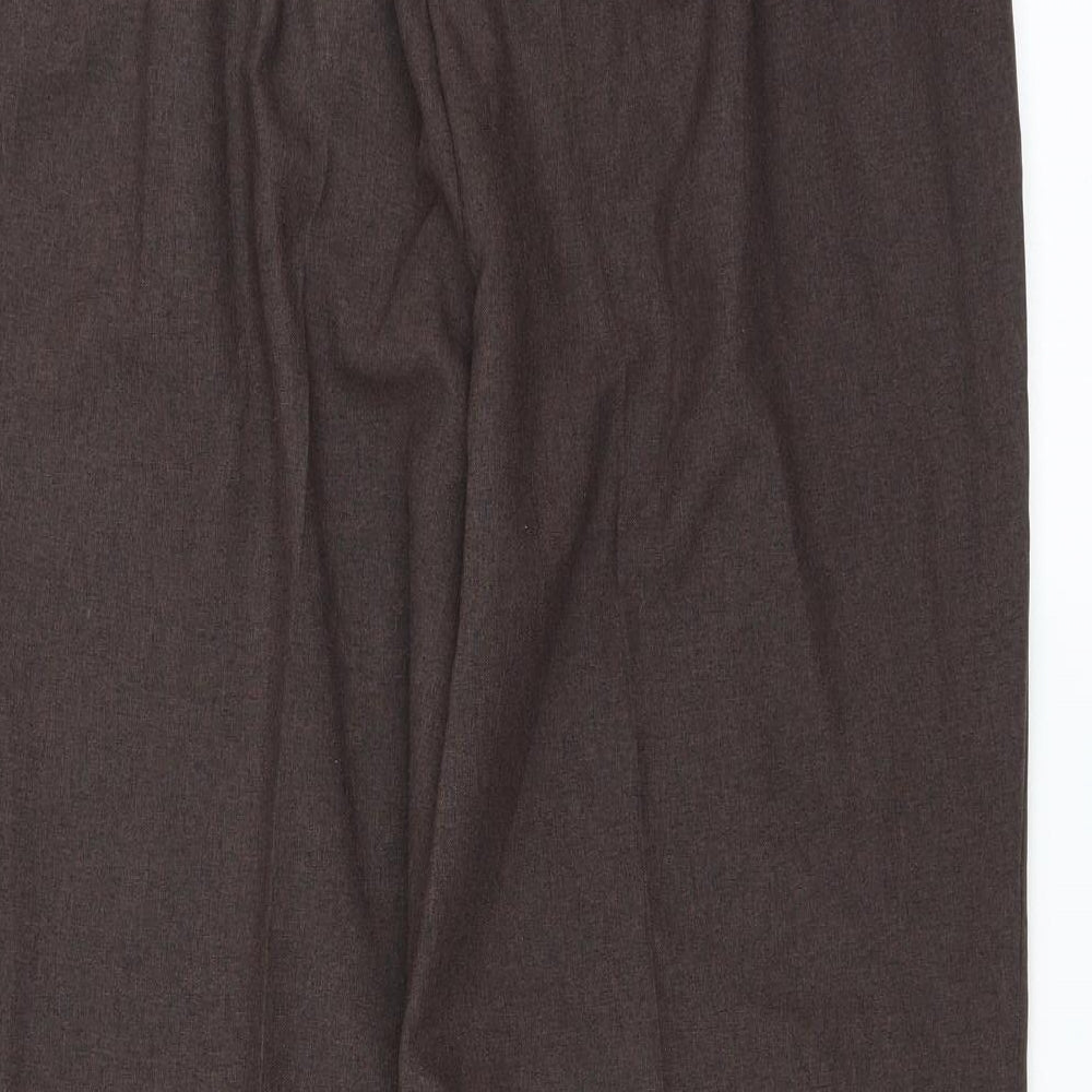 Brand and care label for Le Bon Marché women’s brown trousers, size UK 16, 26-inch leg