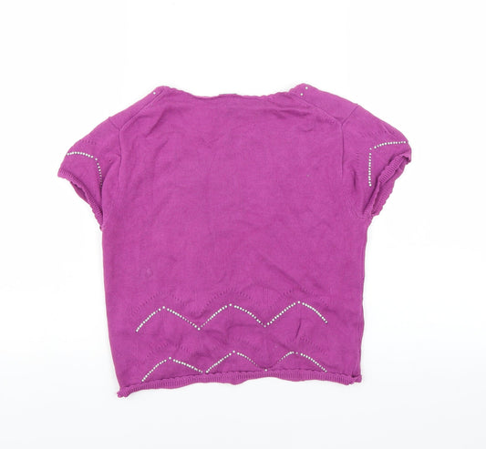 Gap Womens Purple Cardigan Jumper Size S - Shrug