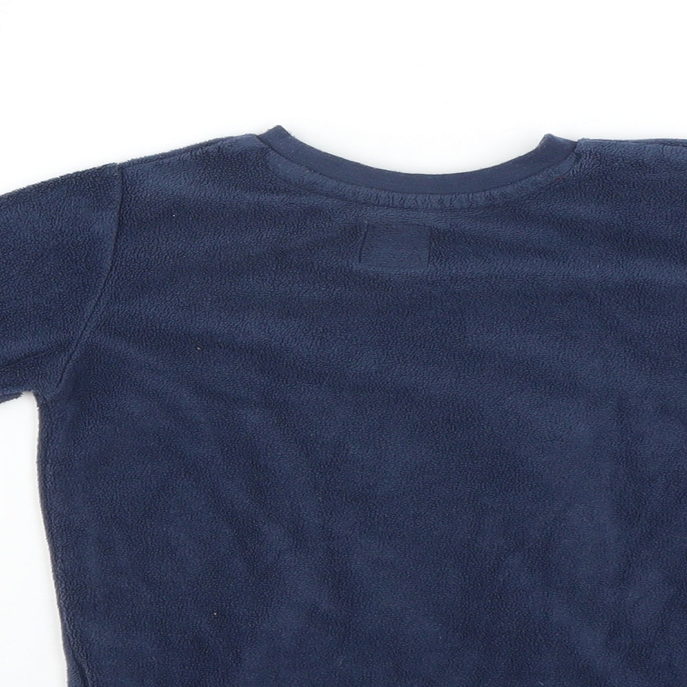 Primark Boys Blue Fleece Pullover Jumper Size 2 Years - Mickey mouse
