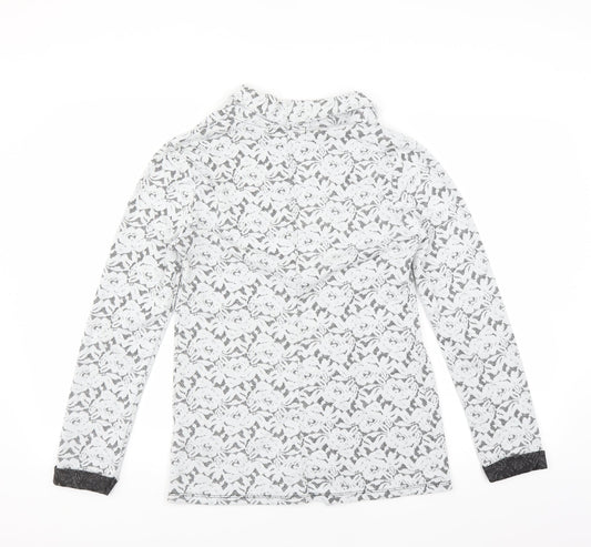 Dorothy Perkins Womens Grey Floral Jacket Blazer Size 10
