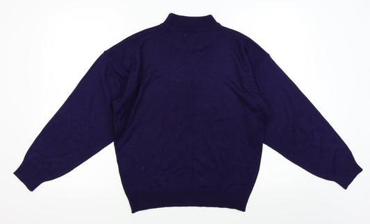 Amari Womens Blue Pullover Jumper Size 14