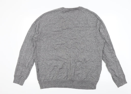 Asda George Mens Grey Pullover Jumper Size 2XL