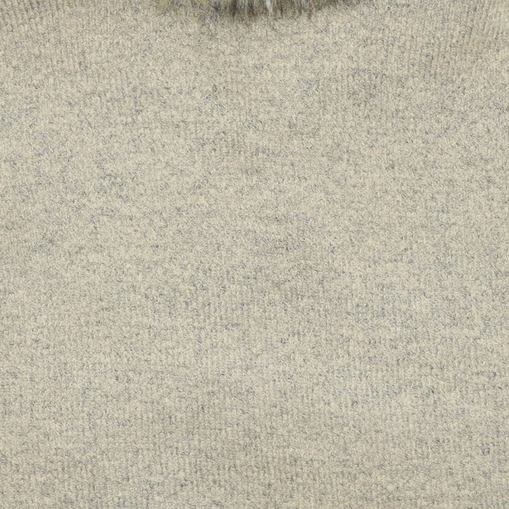 Brand and care label for YD girls’ beige jumper, size 7-8, years