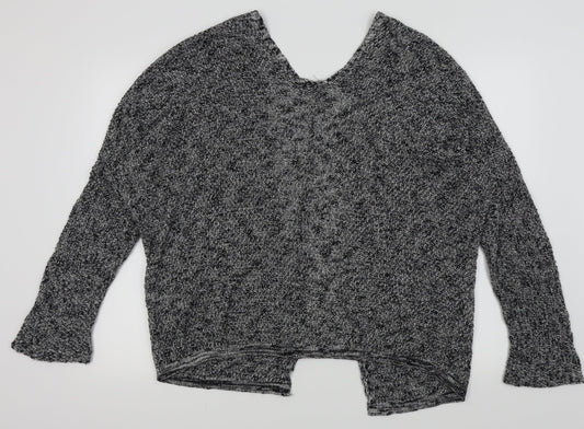 double agent Womens Grey Cardigan Jumper Size M