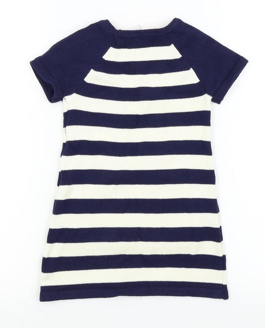Miss Mona mouse Boys Blue Striped Fit & Flare Size 18-24 Months