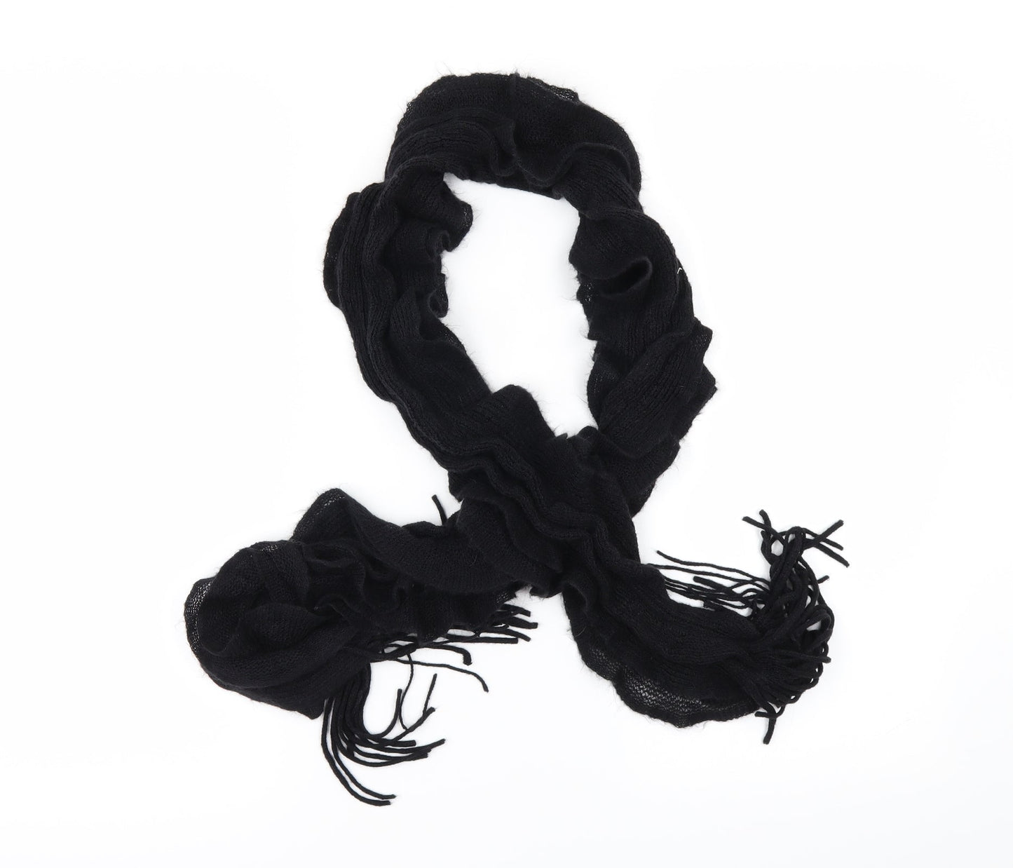 Preworn Womens Black Scarf
