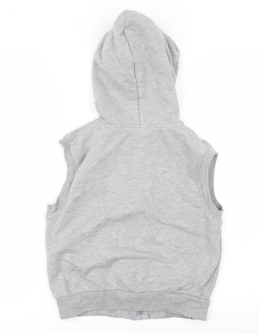 Carbrinii Boys Grey Full Zip Hoodie Size 6-7 Years